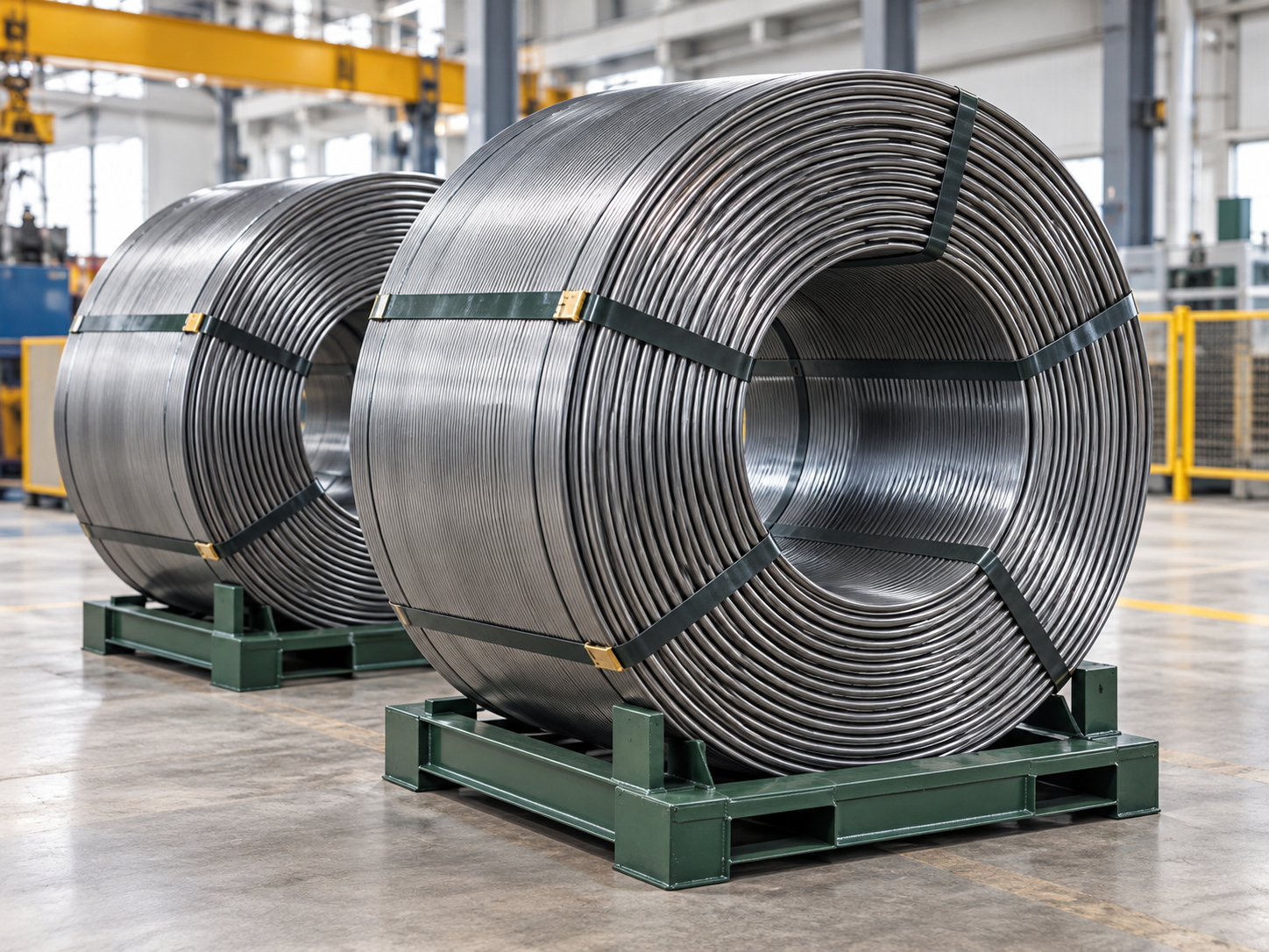 Cored wire coils